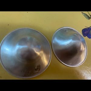 Silverette nursing cups. .925 sterling silver